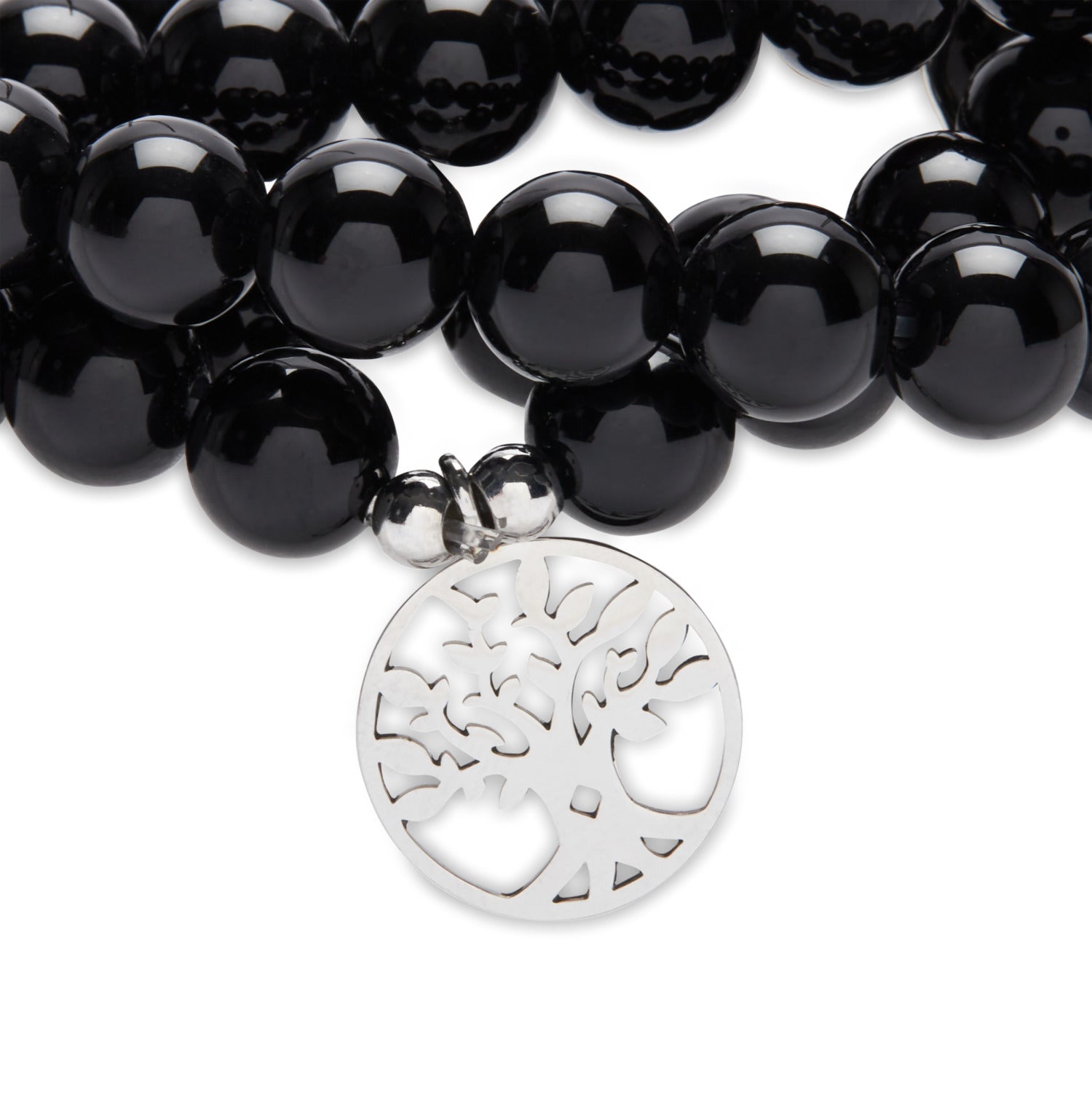 Bracelet Mala "Ancrage" en Onyx