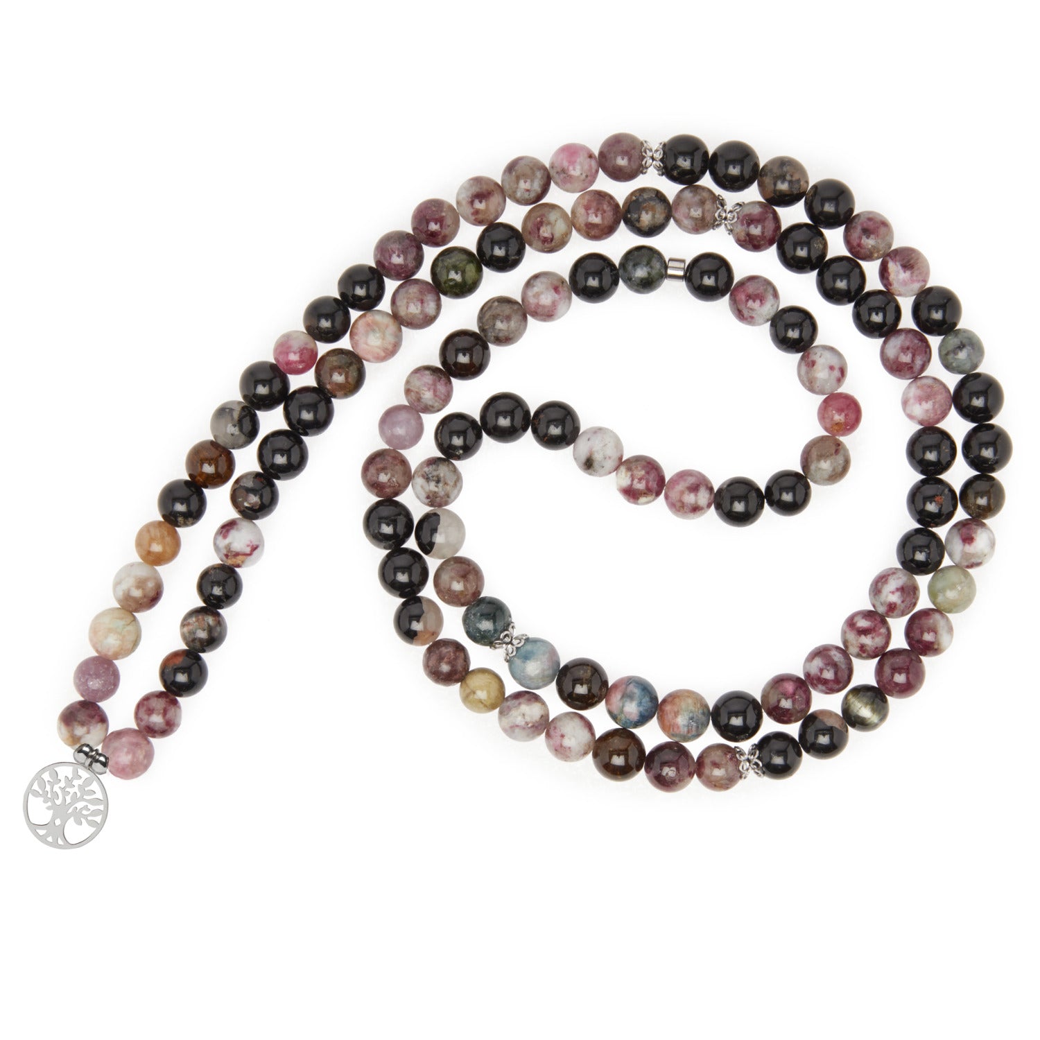 Bracelet Mala "Beauté de l'Âme" en Tourmaline Multicolore