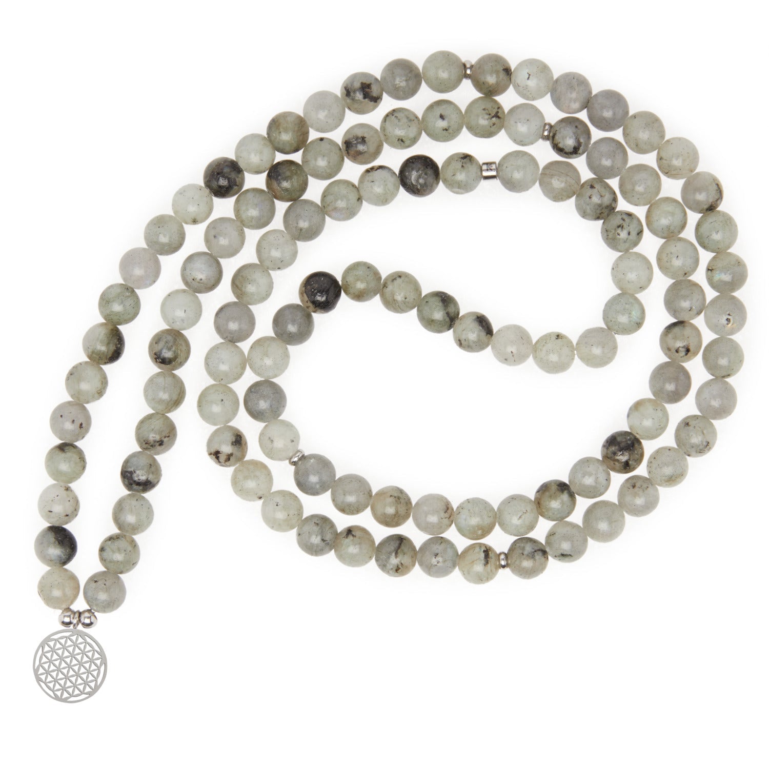 Bracelet Mala "Miroir Émotionnel" en Labradorite