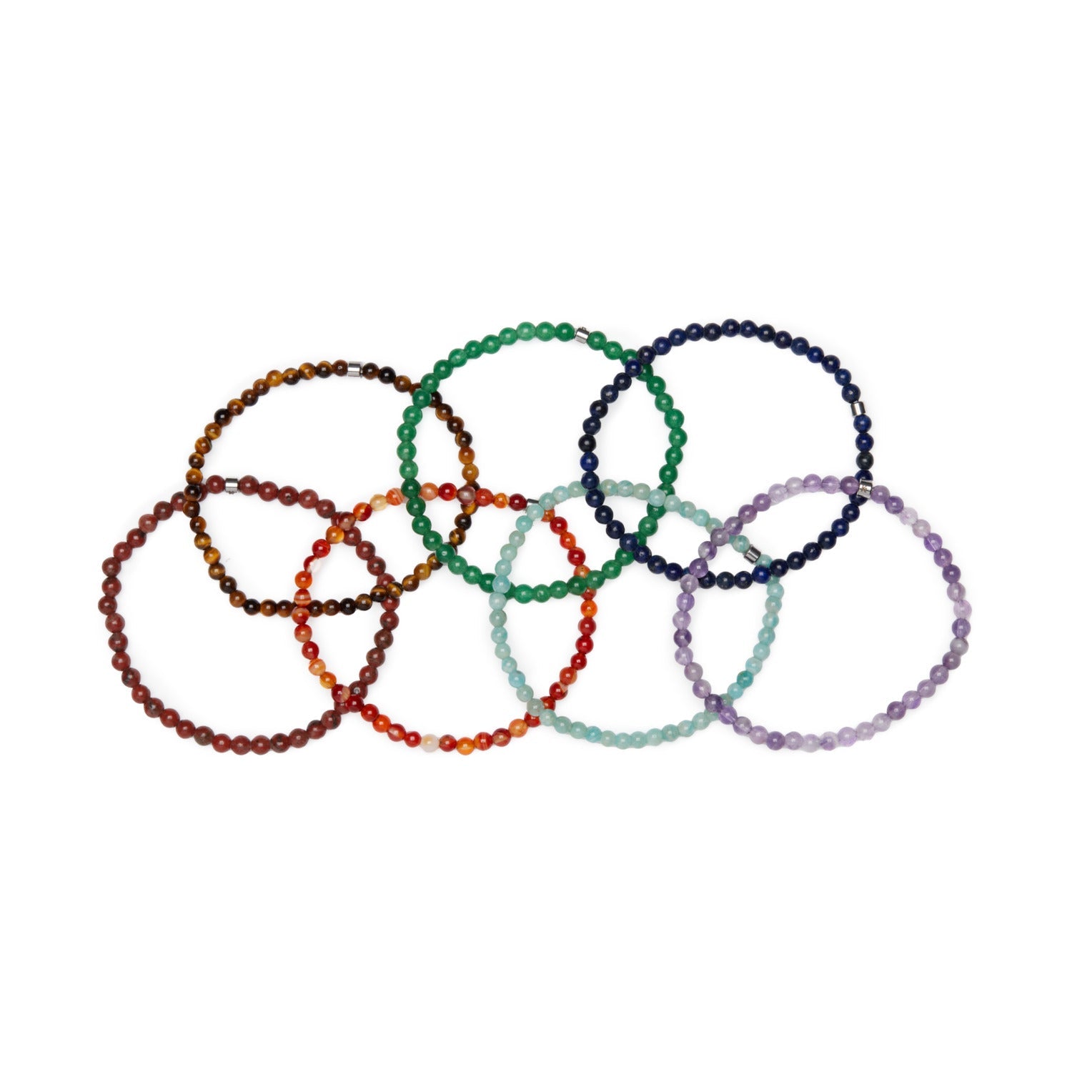 Lot de 7 Mini Bracelets "Energie des 7 Chakras"