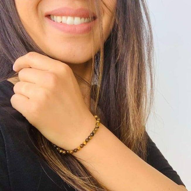 Mini Bracelet en Oeil de Tigre "Energie"