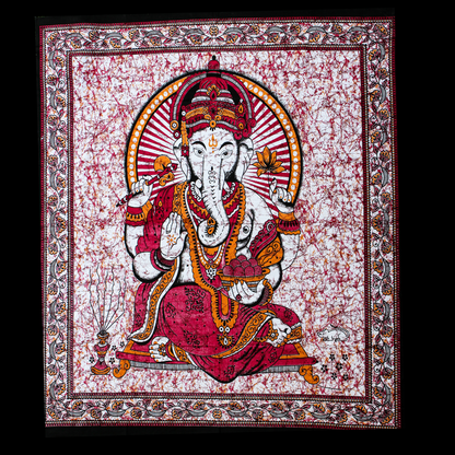 Tenture murale en coton "Protection de Ganesh"