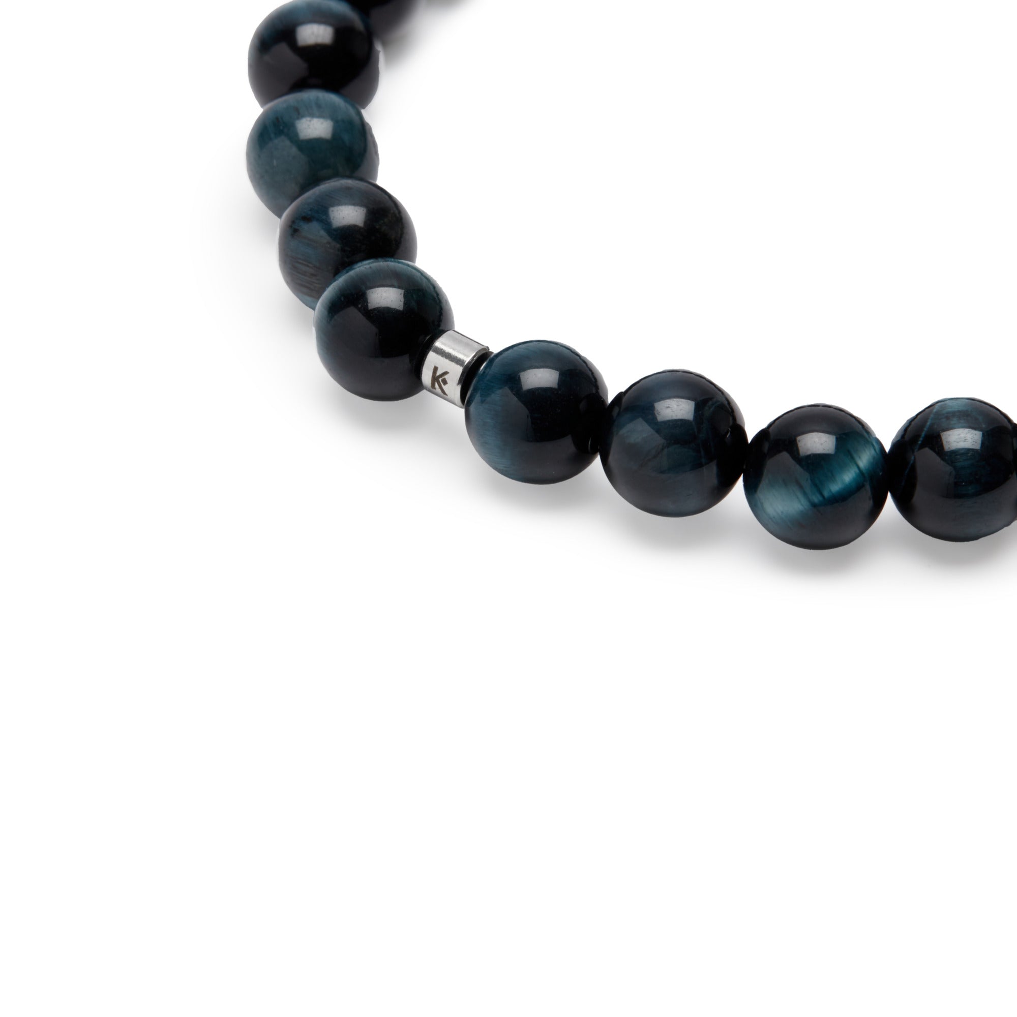 Bracelet "Energie" en Oeil de Faucon (Oeil de Tigre Bleu) - Karma Yoga Shop