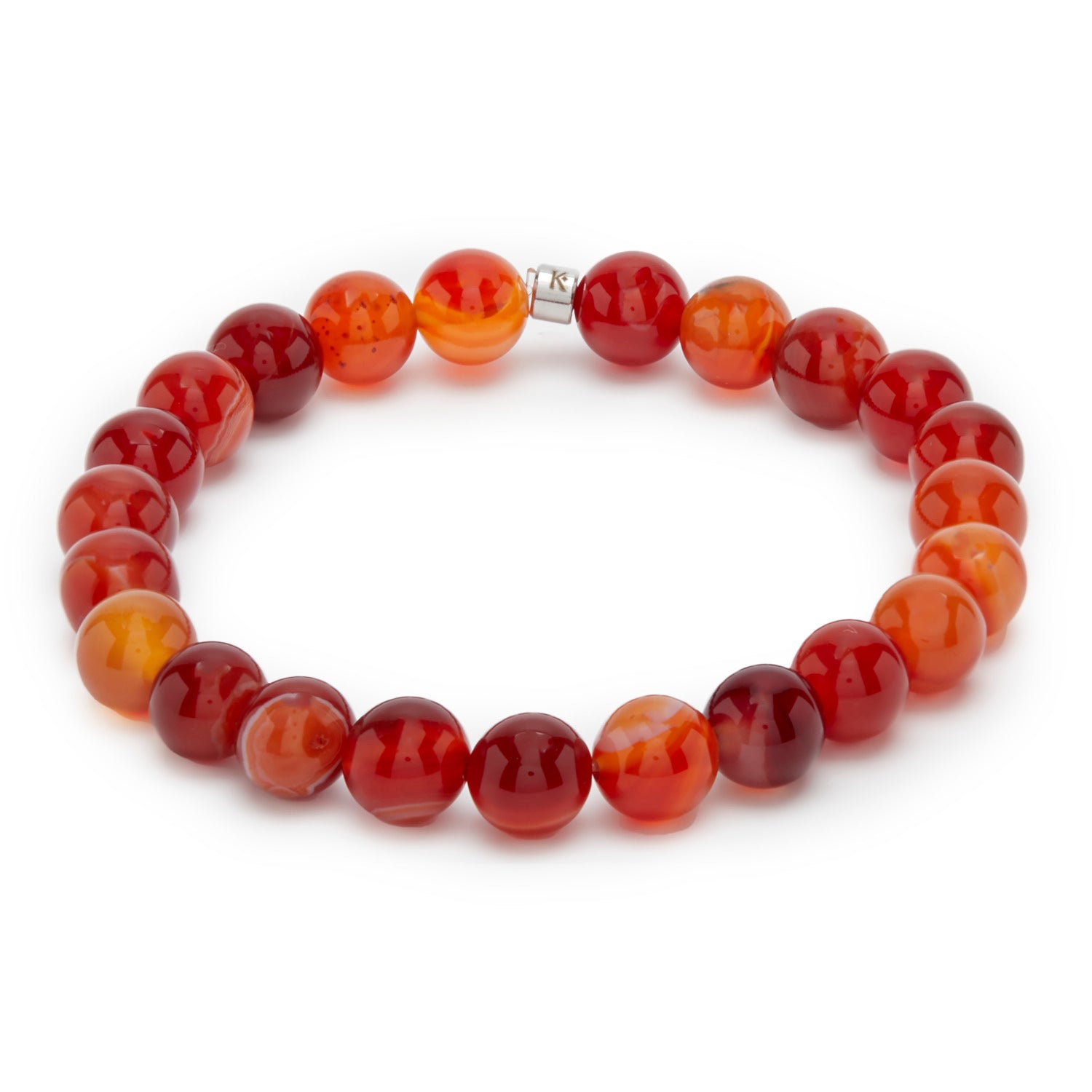 Bracelet "Énergie" en Cornaline - Karma Yoga Shop