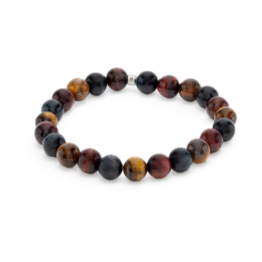 Bracelet Protection "Les Yeux du Tigre" en Oeil de Tigre, Oeil de Faucon et Oeil de Taureau - Karma Yoga Shop