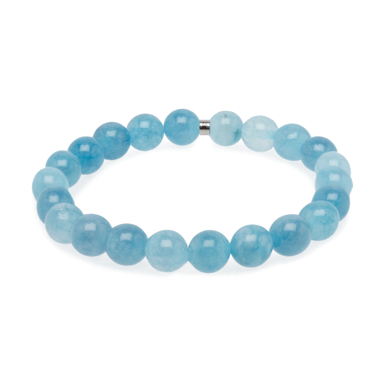 Bracelet "Energie" en Aigue-Marine - Karma Yoga Shop