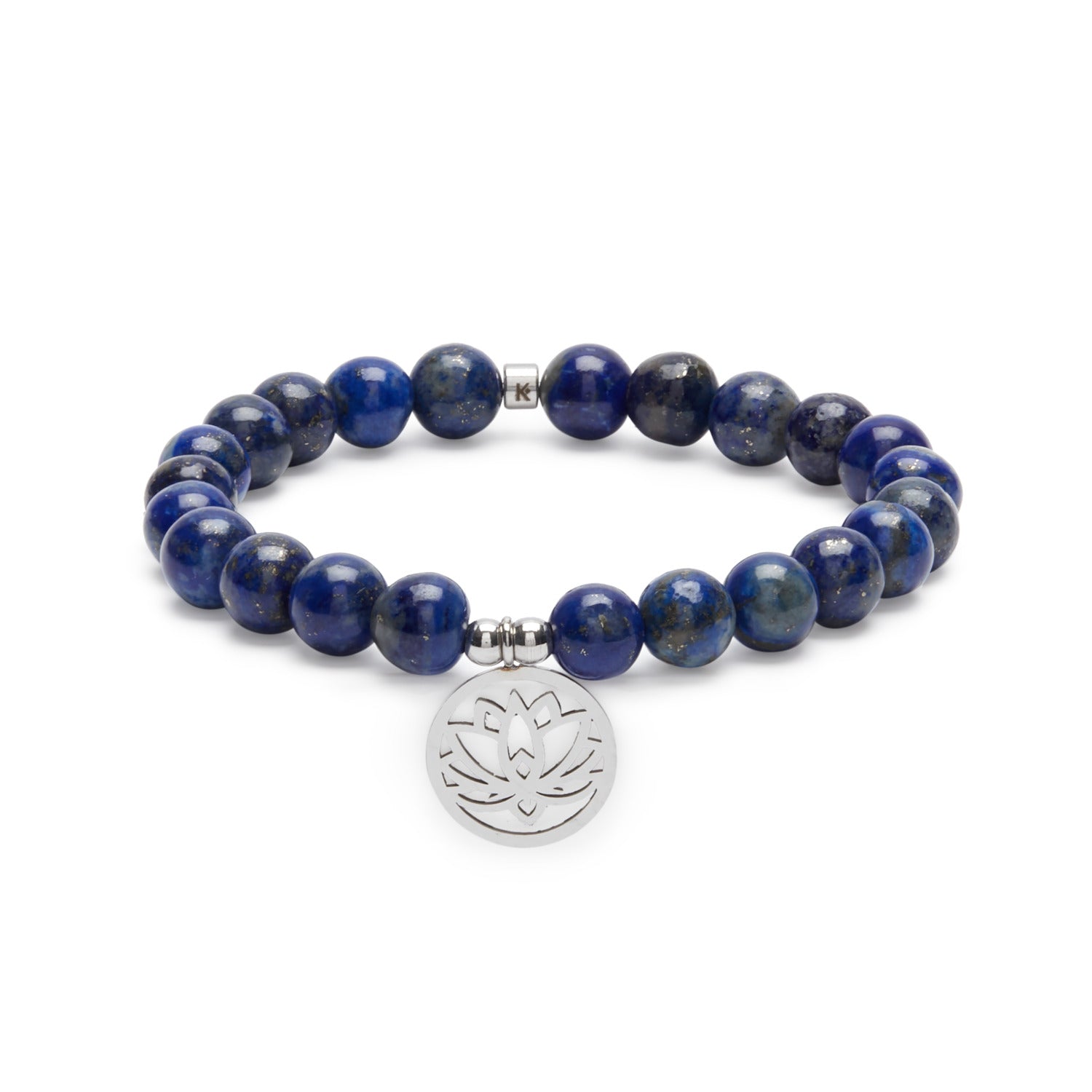 Bracelet Mala "Expression & Confiance" en Lapis Lazuli - Karma Yoga Shop