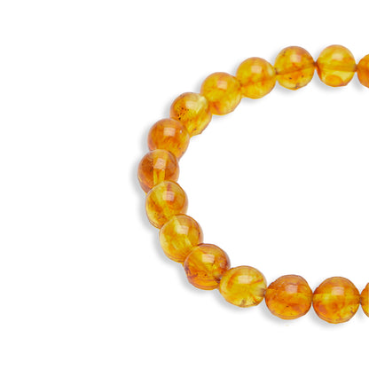 Bracelet écologique “Rayons Solaires” en Ambre jaune - Karma Yoga Shop