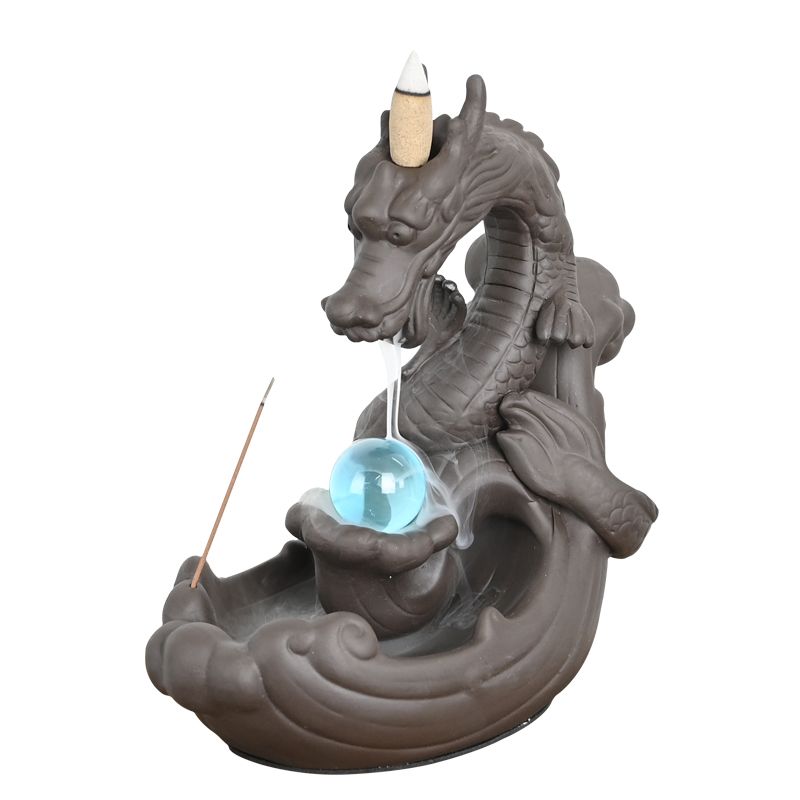 Brûleur d'encens en céramique "Force du Dragon" - Karma Yoga Shop