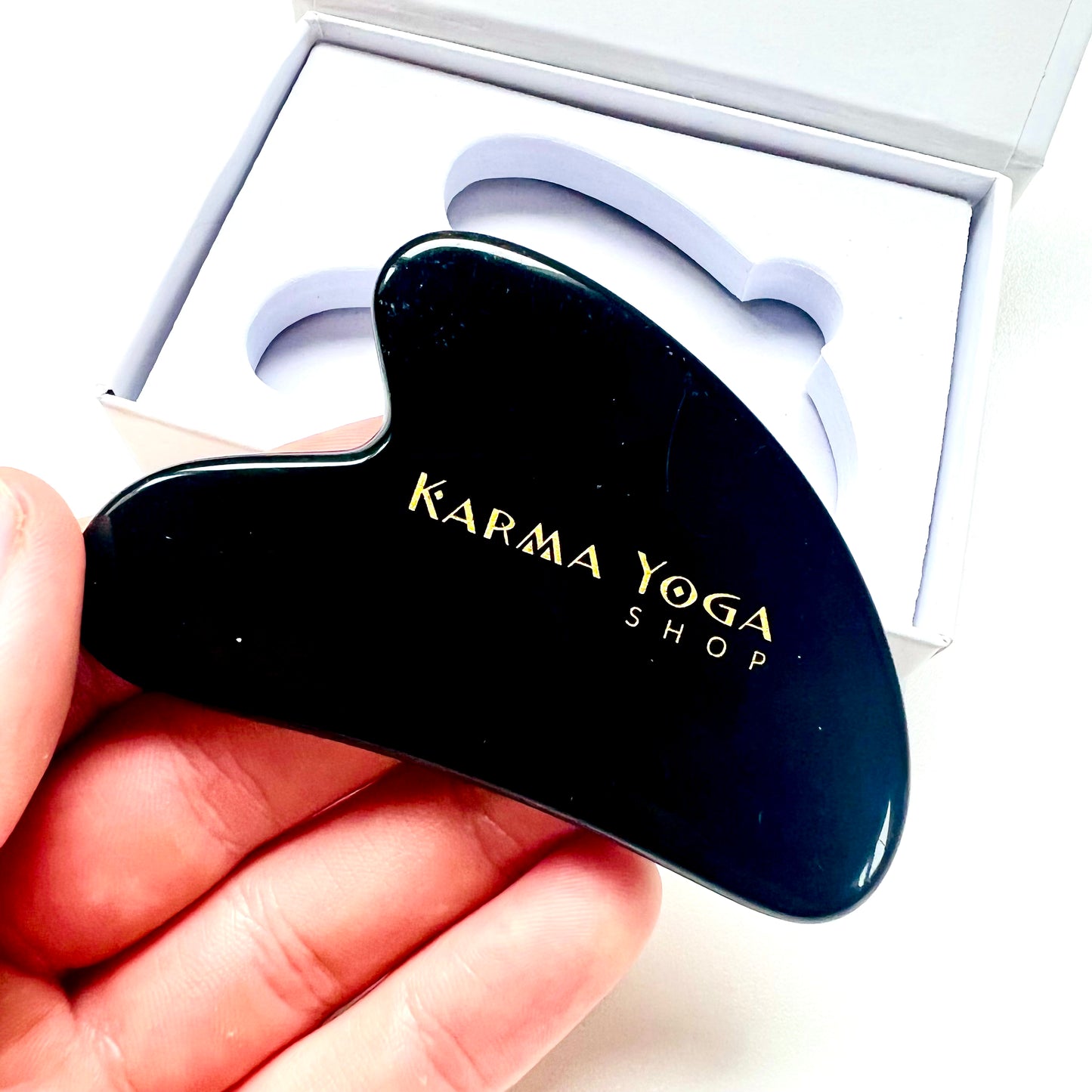 Gua Sha - Obsidienne - Karma Yoga Shop