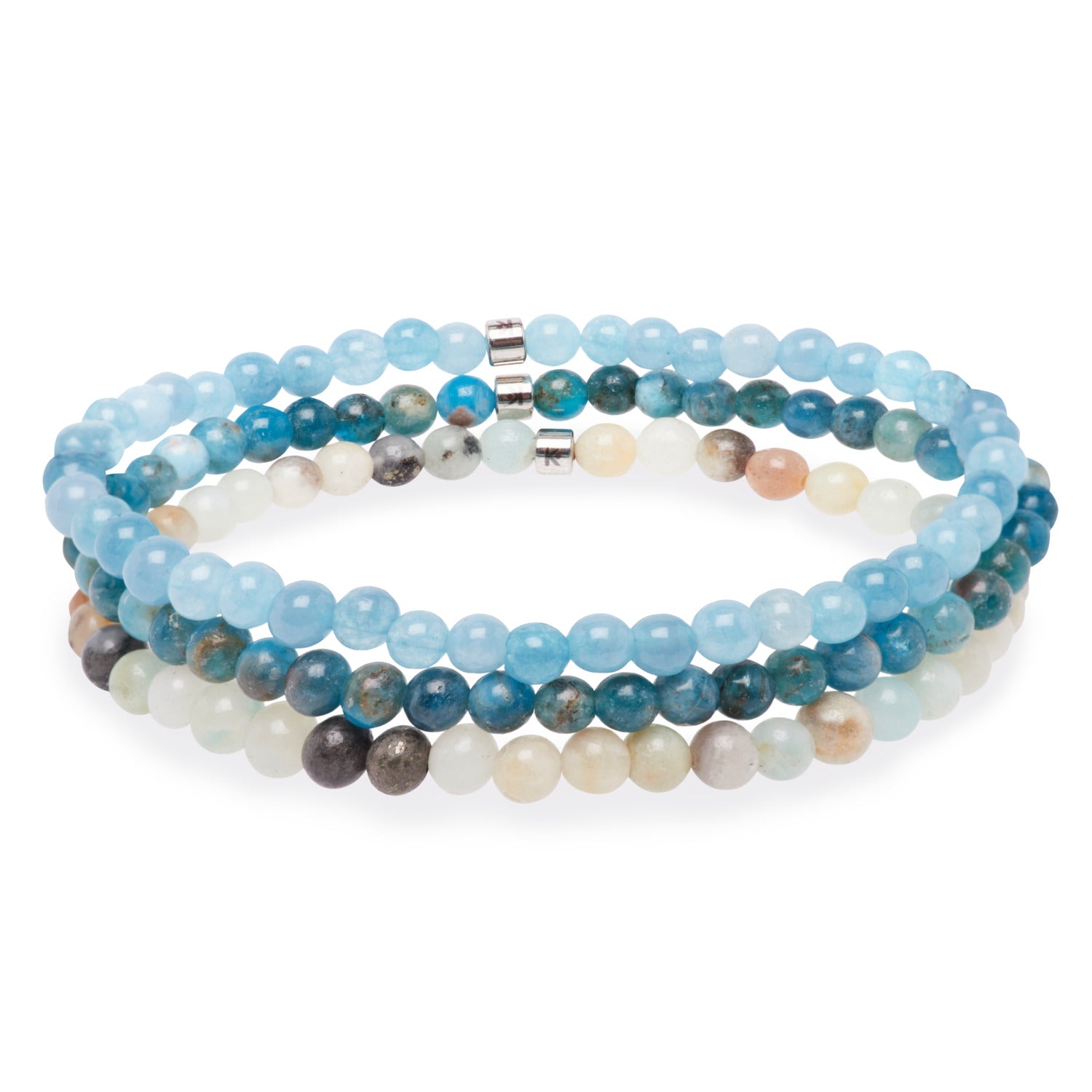 Set de 3 Mini Bracelets "Communication" - Karma Yoga Shop