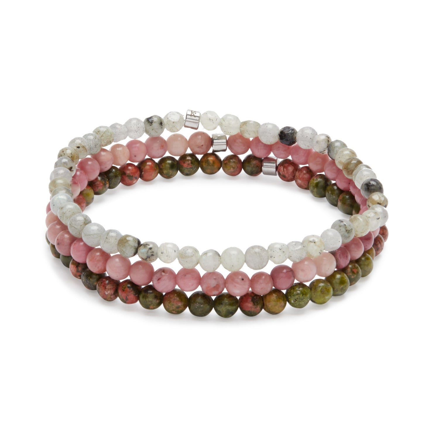 Set de 3 Mini Bracelets "Guérison du Coeur" - Karma Yoga Shop