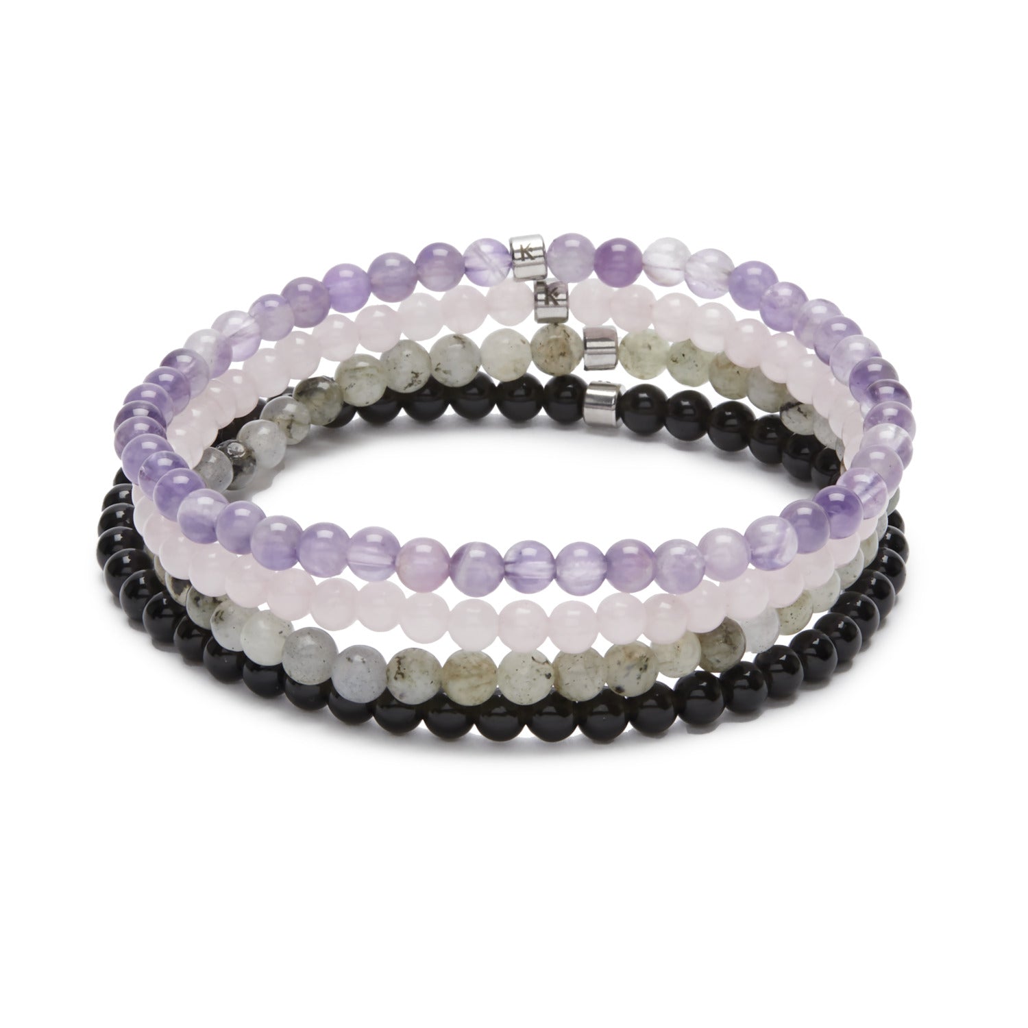 Set de 4 Mini Bracelets "Mes préférés" - Karma Yoga Shop