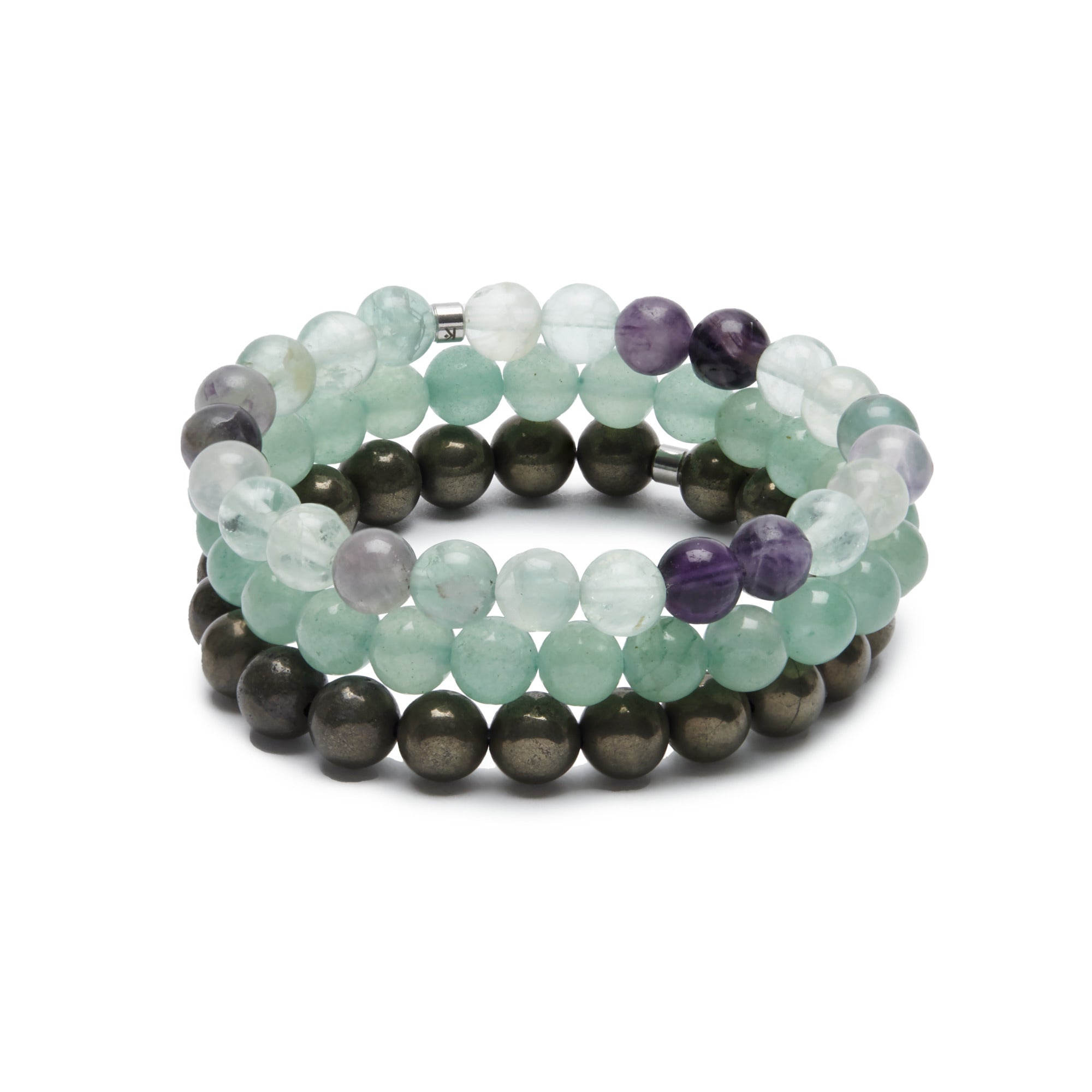 Triple Bracelets Énergie "Abondance" - Karma Yoga Shop