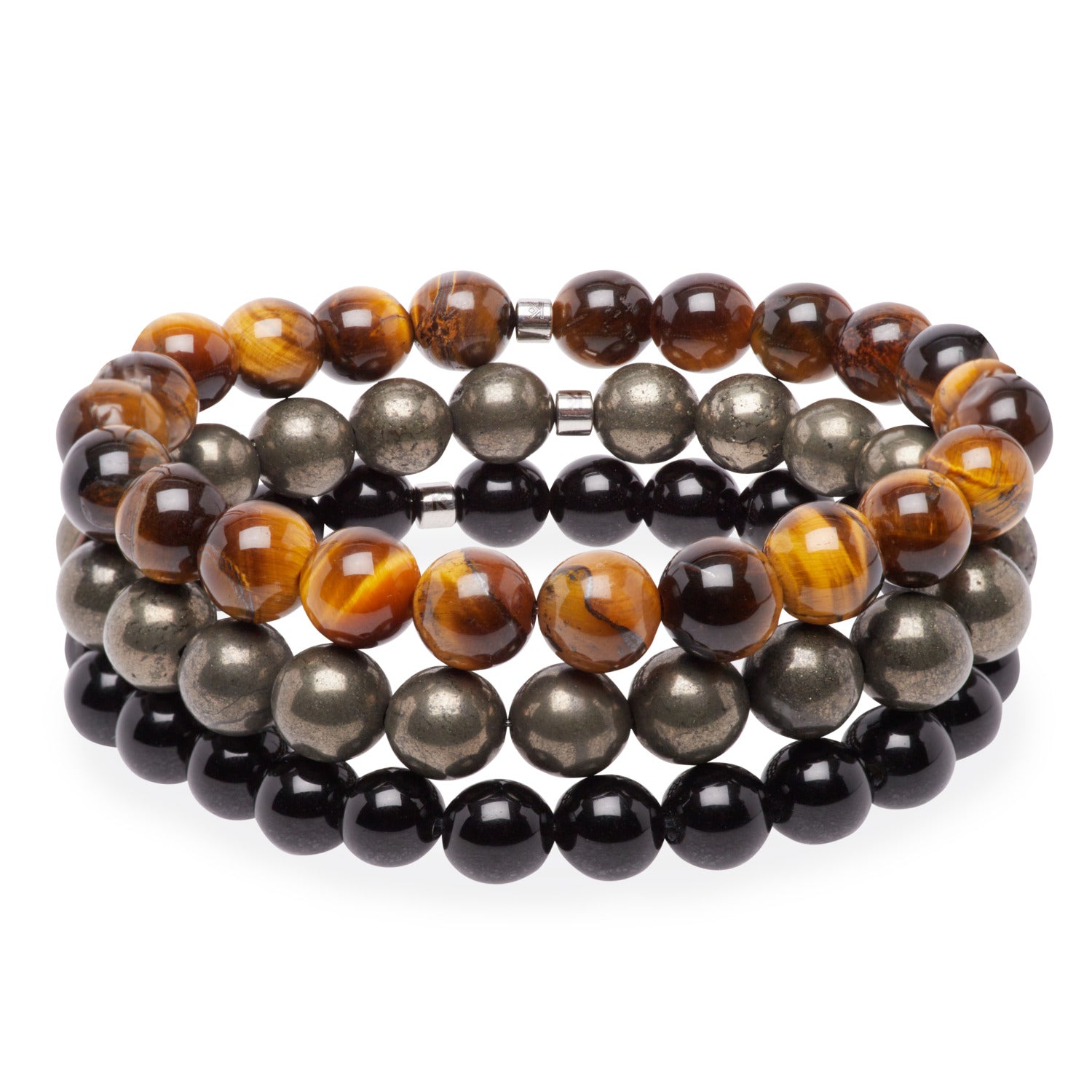 Triple Bracelets Énergie "Confiance" - Karma Yoga Shop