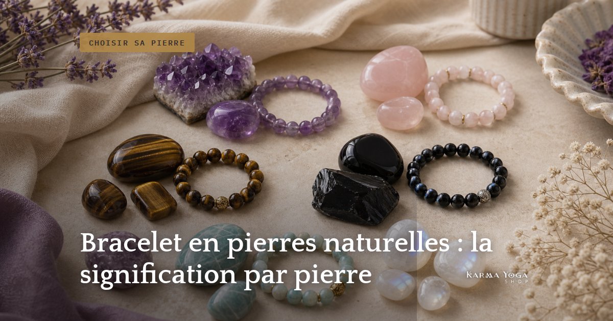 Bracelet en pierres naturelles : la signification par pierre