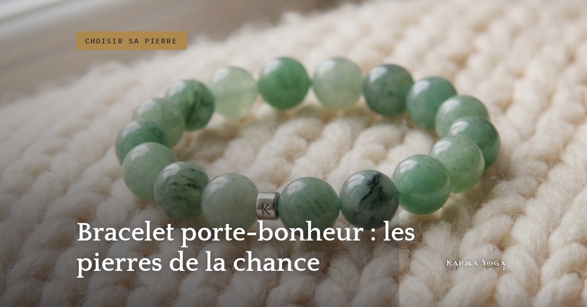Bracelet porte-bonheur : les pierres de la chance