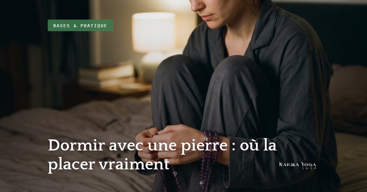 Dormir avec une pierre : où la placer vraiment