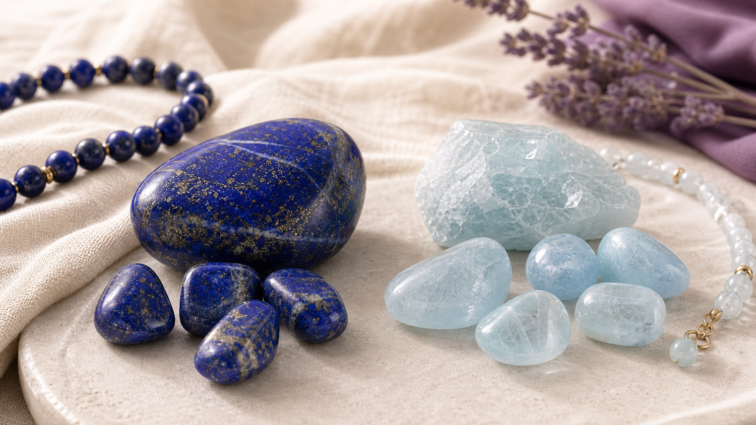 Lapis-Lazuli ou Aigue-Marine : quelle pierre pour la communication ?