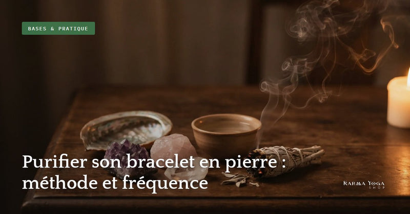 Purifier son bracelet en pierre : méthode et fréquence