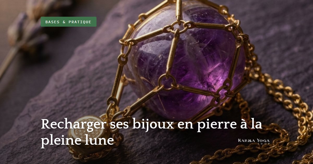Recharger ses bijoux en pierre à la pleine lune