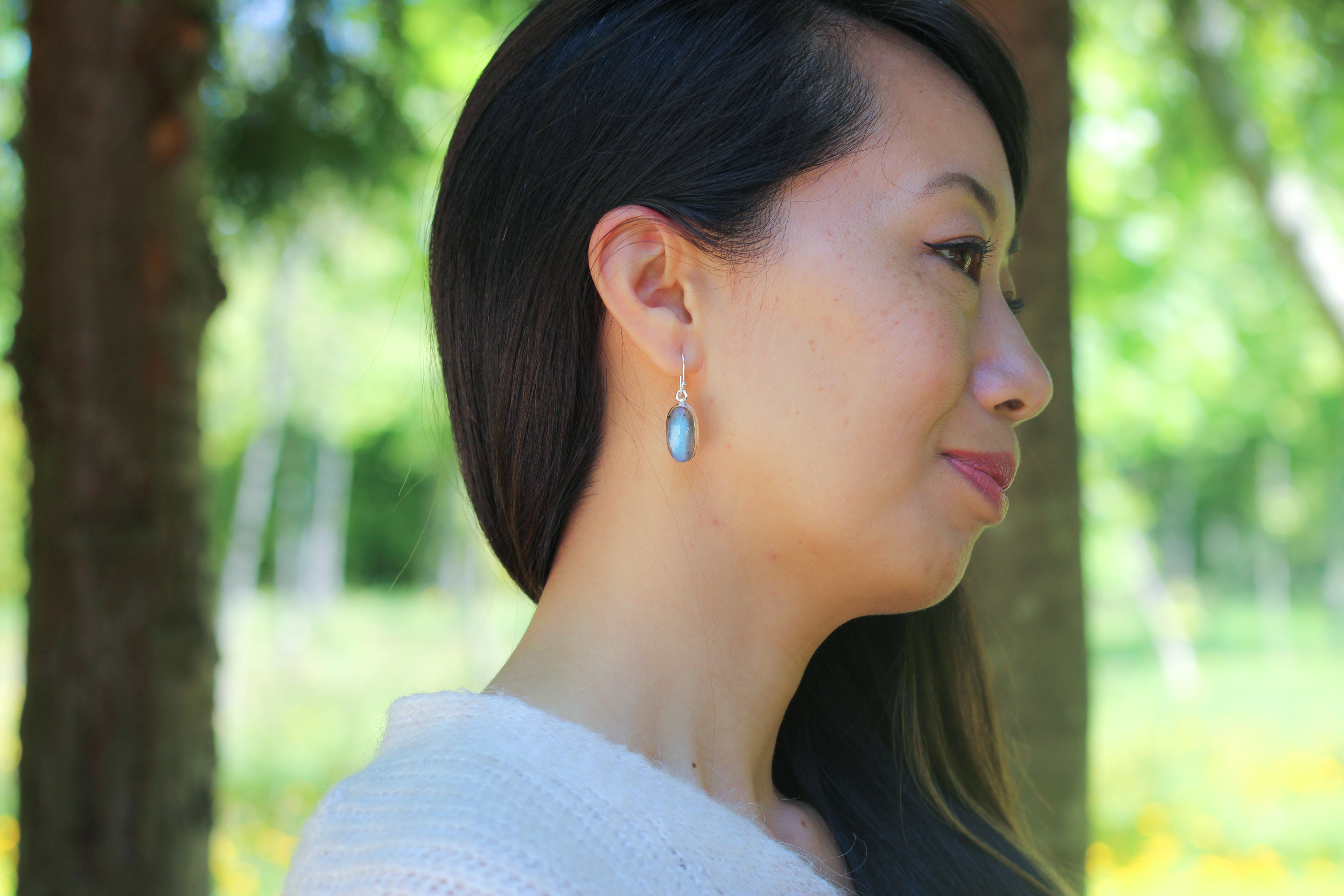 Boucles d'oreilles en pierre naturelle