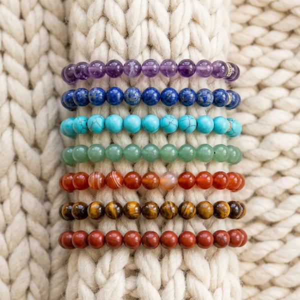 Lot de 7 Bracelets "Energie des 7 Chakras"
