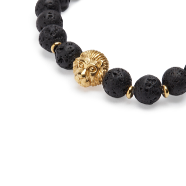 Lava Stone Bracelet "Strength &amp; Vigor of the Lion"