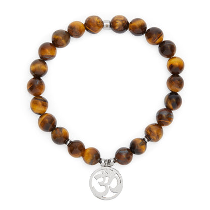 Tiger Eye "OM" Bracelet