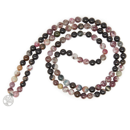 Bracelet Mala "Beauté de l'Âme" en Tourmaline Multicolore