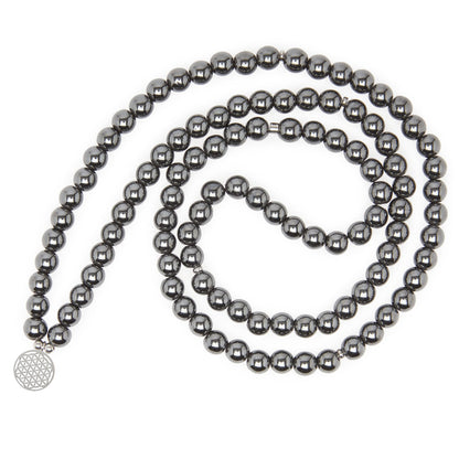 Bracelet Mala "Magnétisme" en Hématite