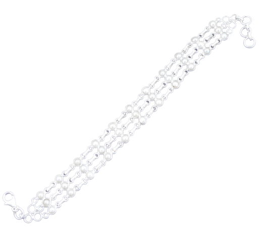 Bracelet “Pure et Elégance” en Perles et Argent 925