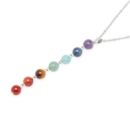 “Pearls of the 7 Chakras” necklace
