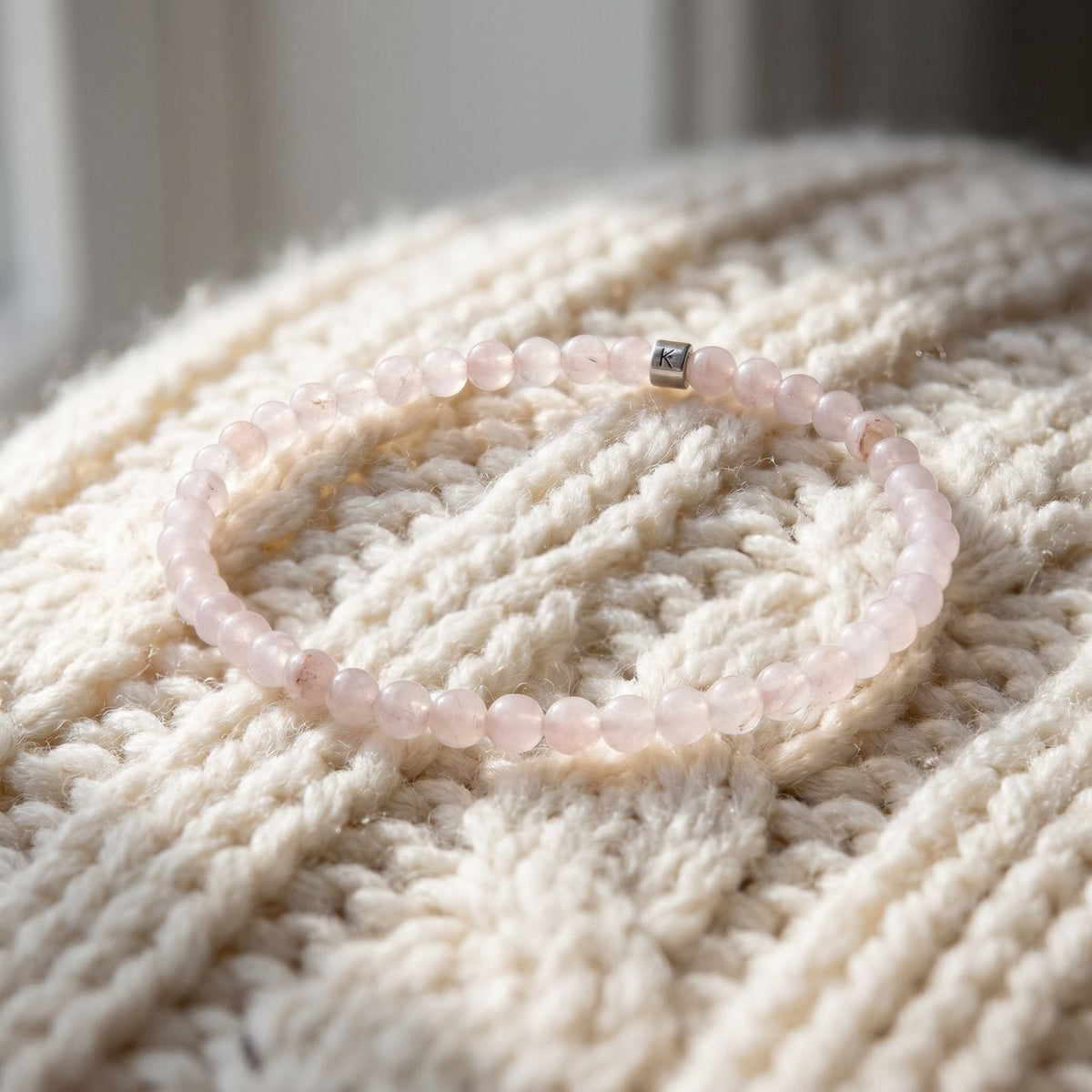 Mini Bracelet en Quartz Rose "Energie"