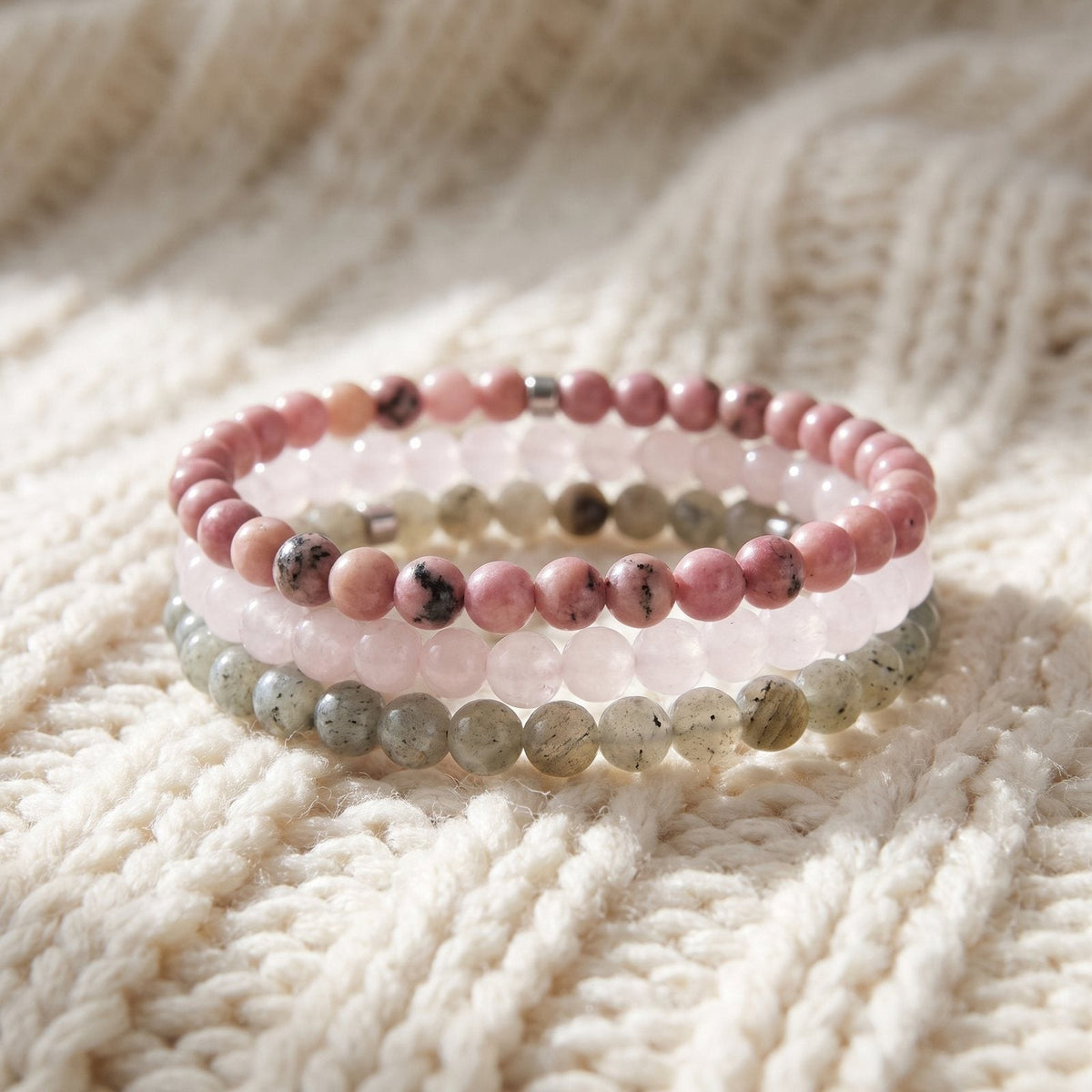 Set de 3 Mini Bracelets "Amour"