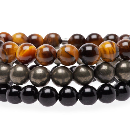 Triple Bracelets Énergie "Confiance"