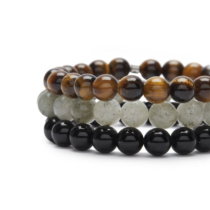 Triple Bracelets Énergie "Protection"