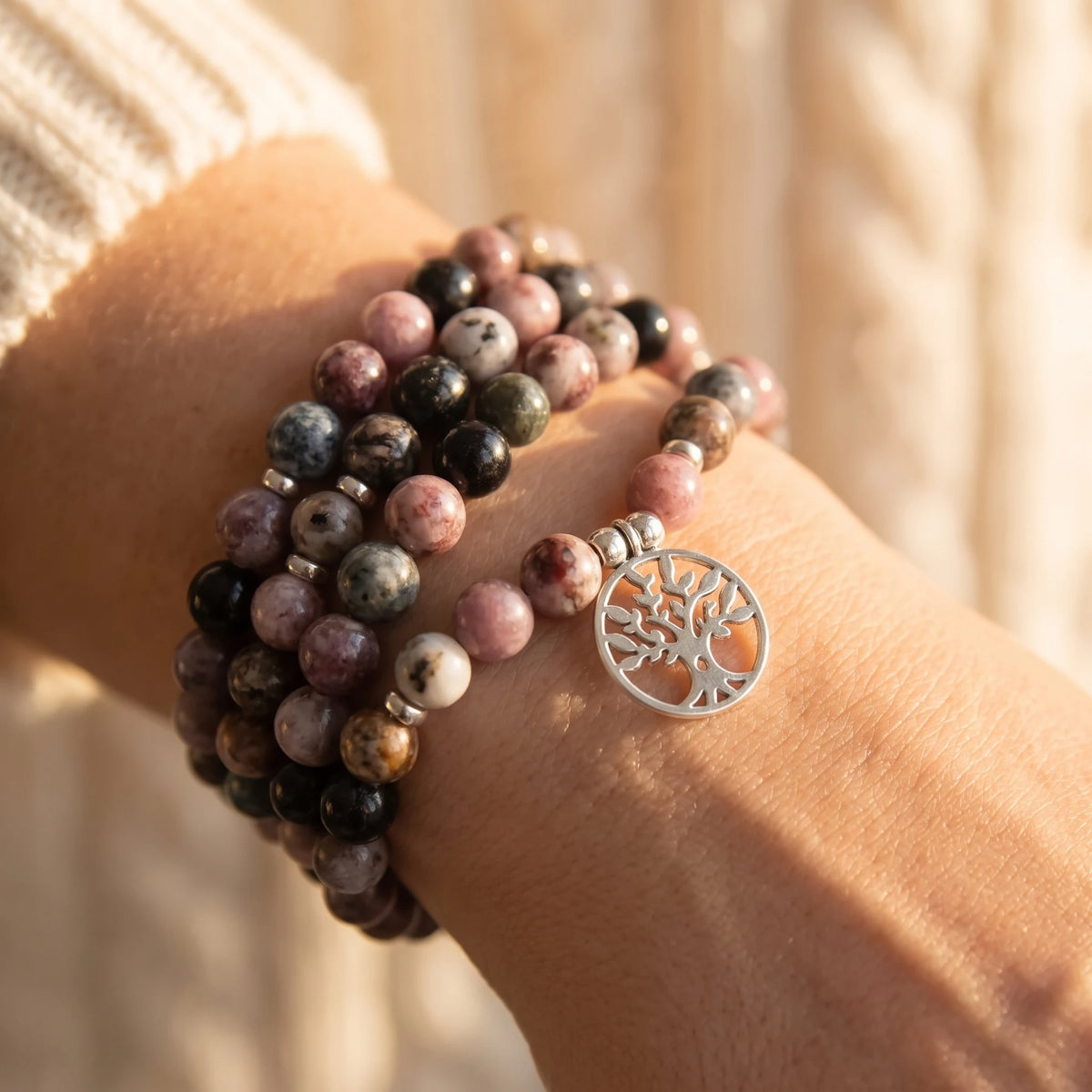 Mala Beaute de l Ame en Tourmaline Multicolore - image 3