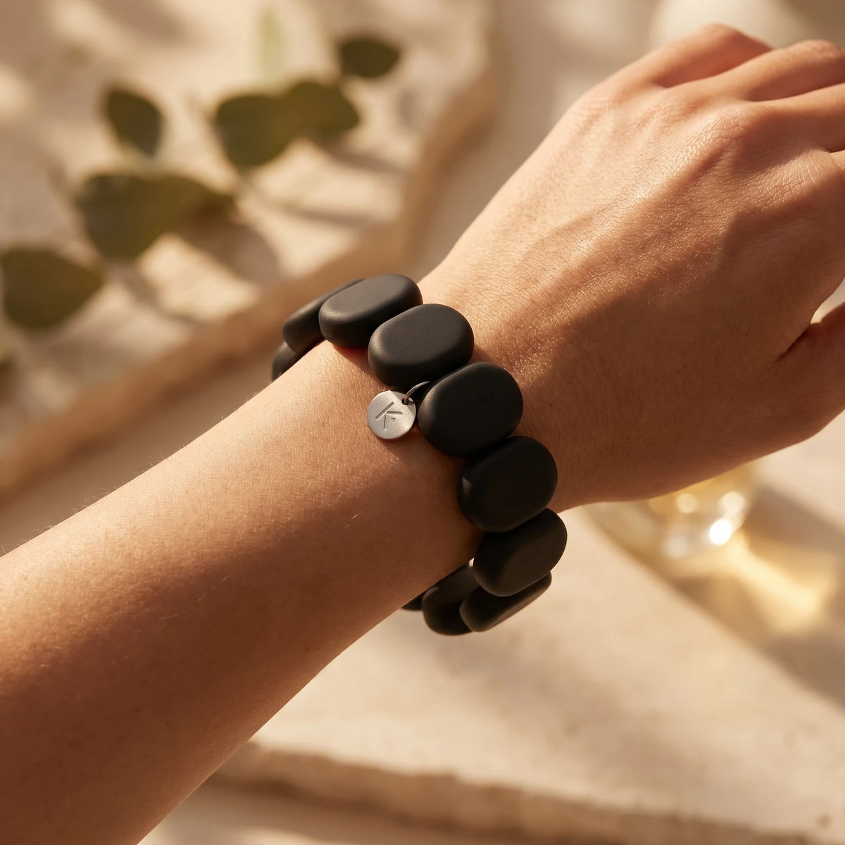 Bracelet en Pierres de Guerison Bian Shi ovales - image 3