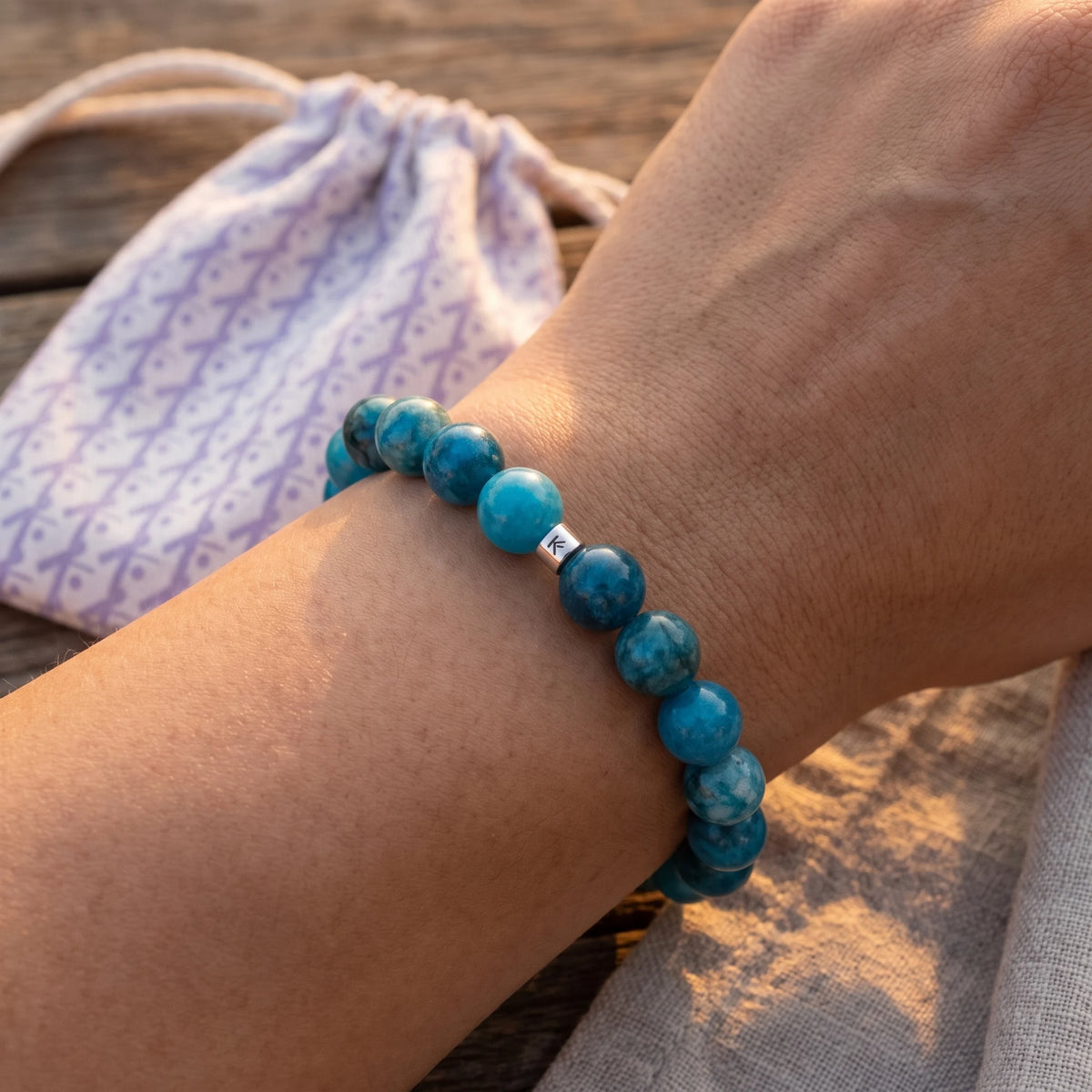 Bracelet en Apatite "Energie" - image 3
