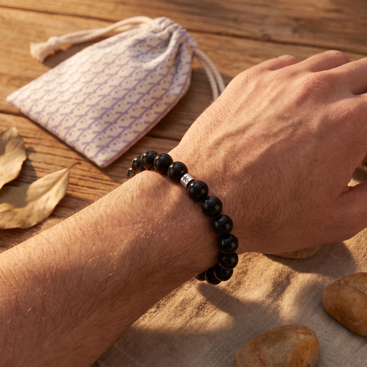 Bracelet en Obsidienne "Energie" - image 3
