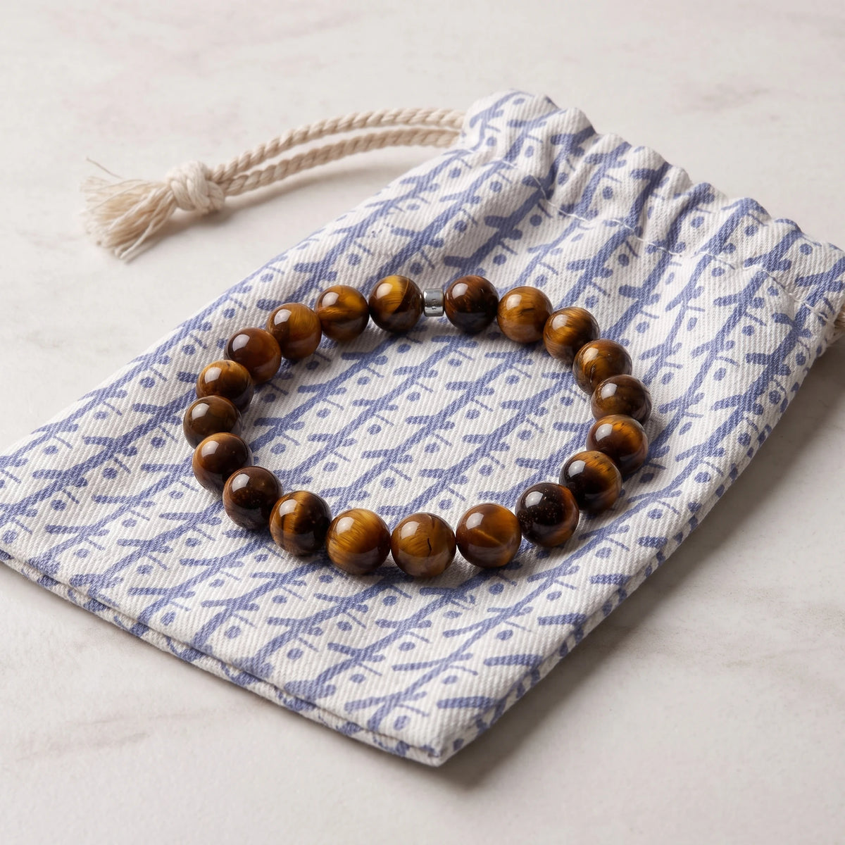 Bracelet en Oeil de Tigre "Energie" - image 2