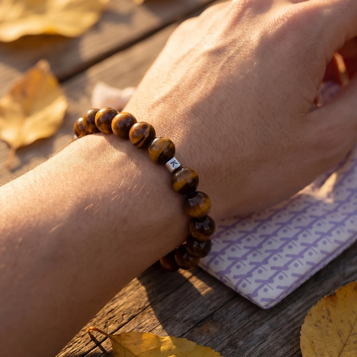 Bracelet en Oeil de Tigre "Energie" - image 3