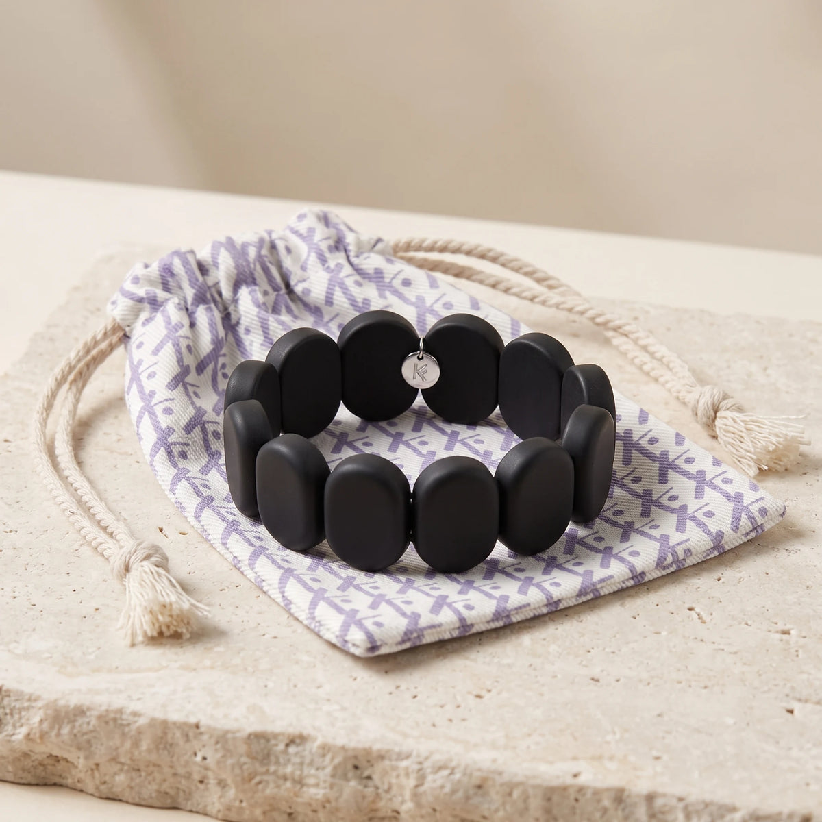 Bracelet en Pierres de Guérison "Bian Shi" ovales - image 2