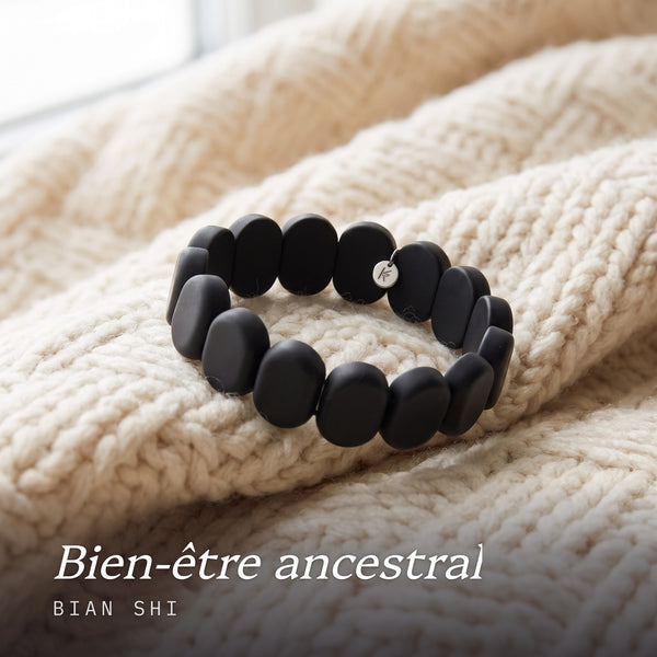 Bracelet en Pierres de Guérison "Bian Shi" ovales