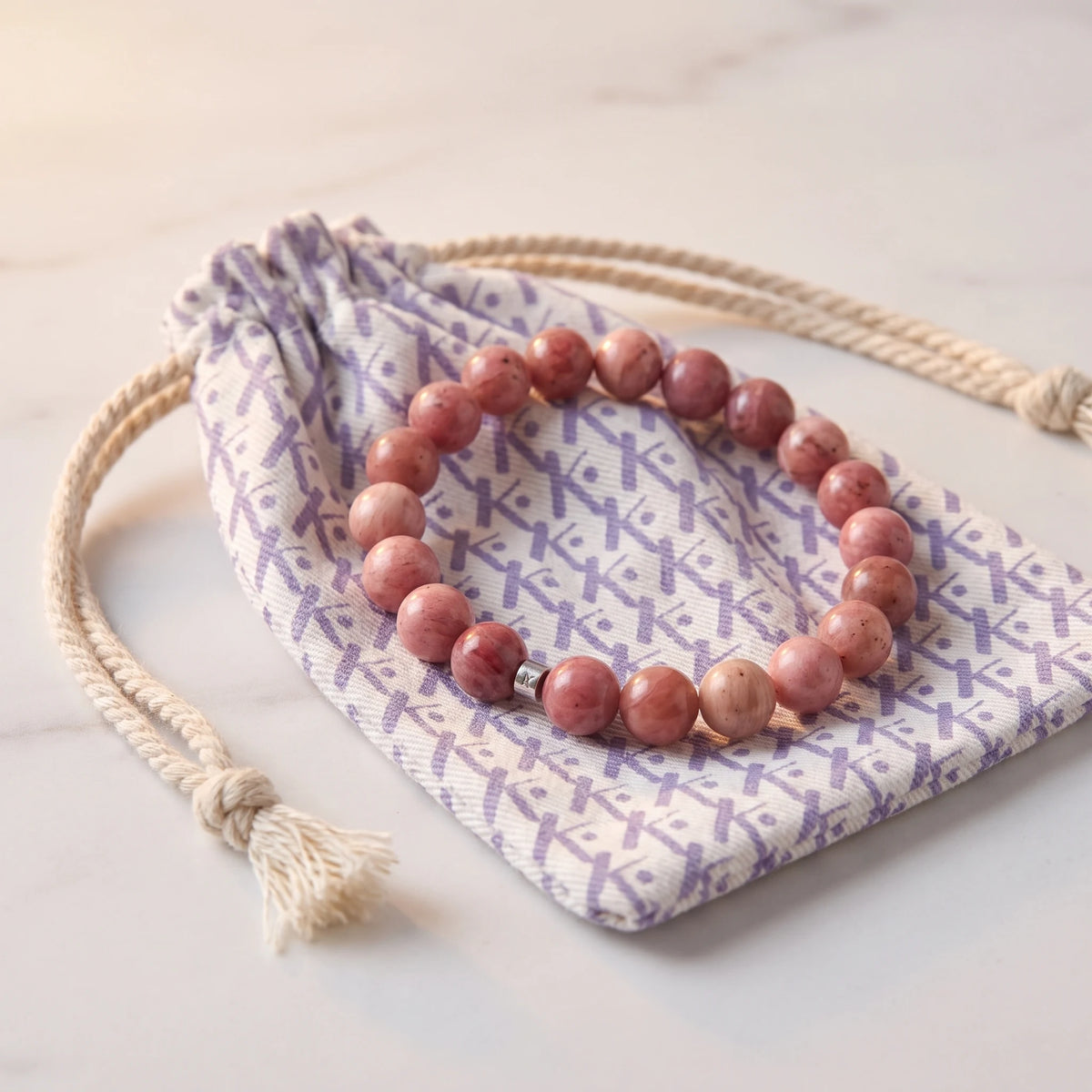 Bracelet en Rhodonite "Energie" - image 2