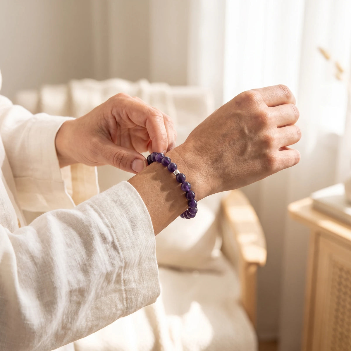 Bracelet en Amethyste Energie - image 4