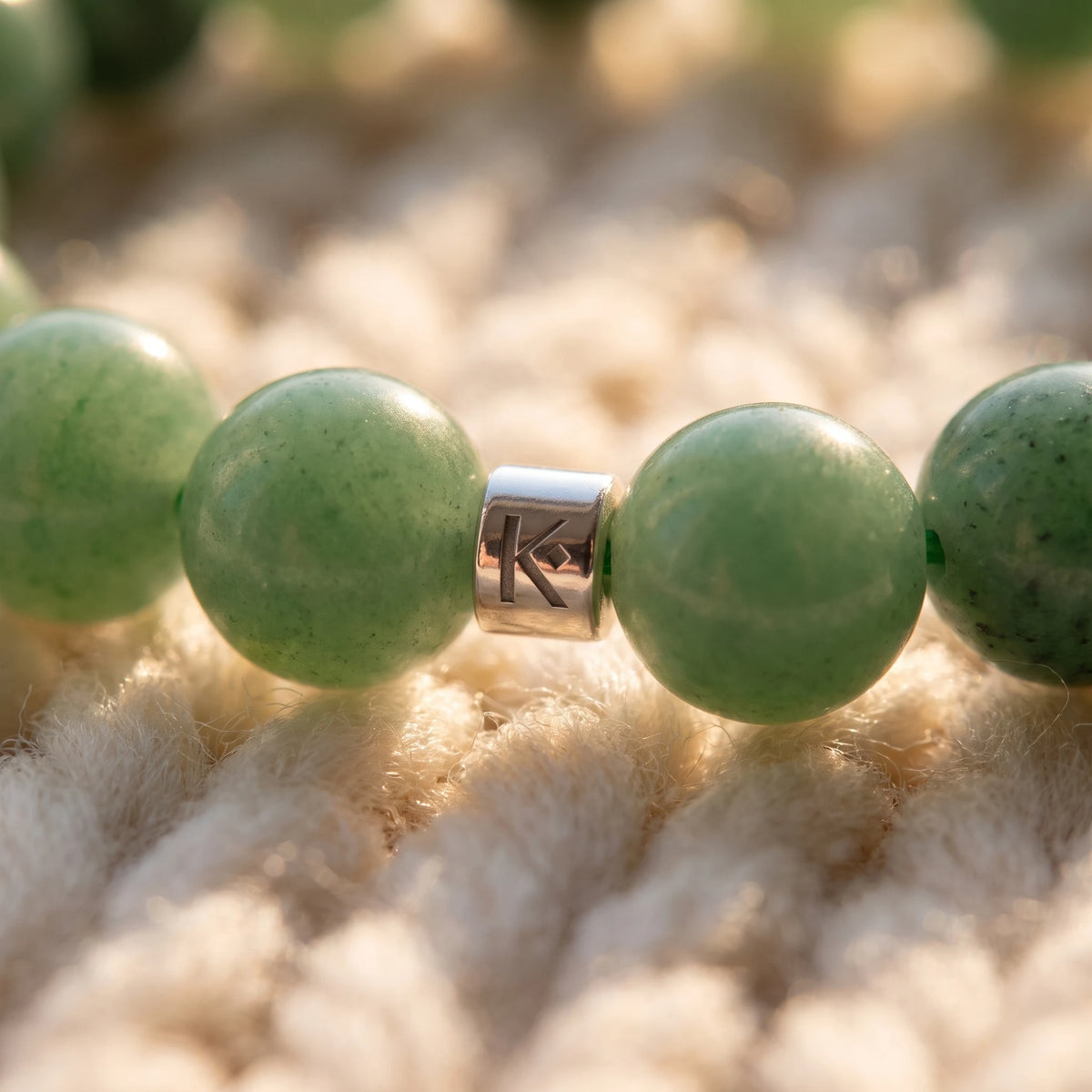 Bracelet en Aventurine Energie - macro dore - image 5