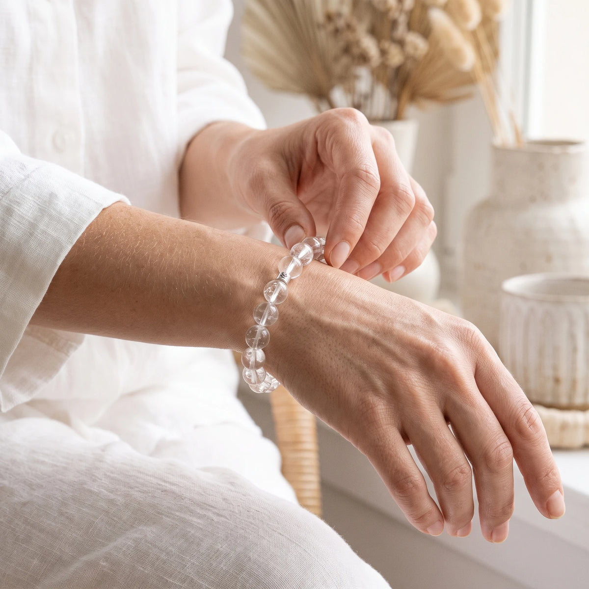 Bracelet en Cristal de Roche Energie - image 4