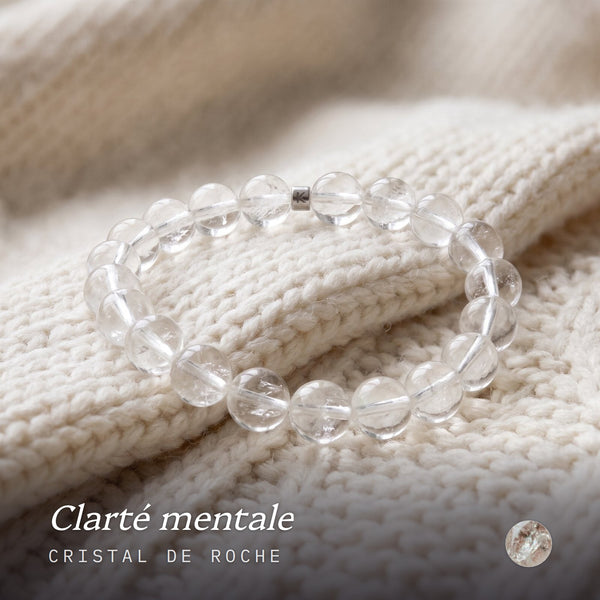 Bracelet en Cristal de Roche "Energie"